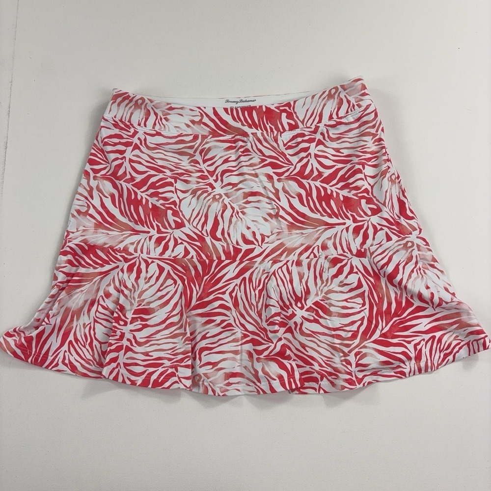 Tommy Bahama Skort Womens XS Red IslandZone Tropical Print Built-In Shorts Golf